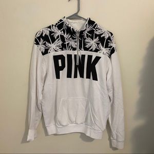 SOLD‼️ PINK VS whiter quarter zip jacket